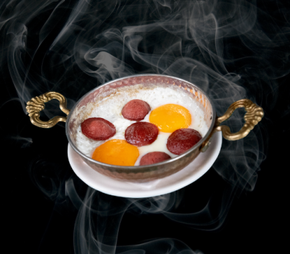 Sahanda Sucuklu Yumurta 